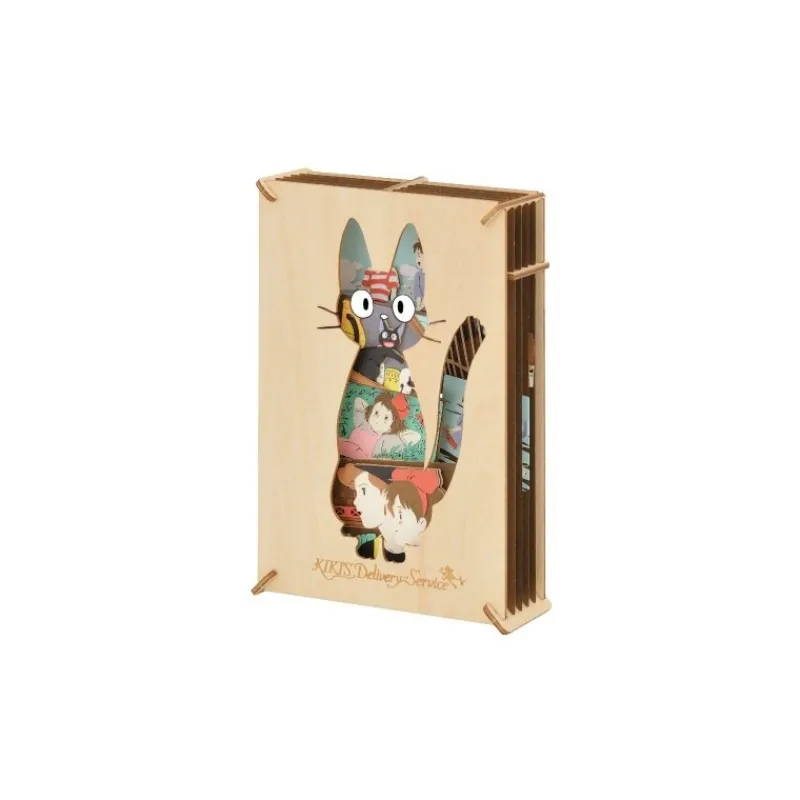 Arts And Crafts*Maison Ghibli Paper Theater Wood Style Silhouette Jiji - Kiki’s Delivery Service