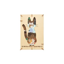 Arts And Crafts*Maison Ghibli Paper Theater Wood Style Silhouette Jiji - Kiki’s Delivery Service