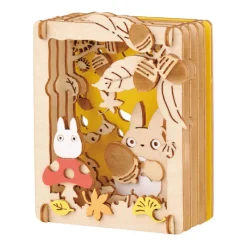 Arts And Crafts*Maison Ghibli Paper Theater Wood Style Totoro Mushroom - My Neighbor Totoro
