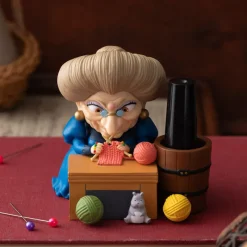 Jewellery Boxes*Maison Ghibli Pencil holder figurine Yubaba knitting - Spirited Away