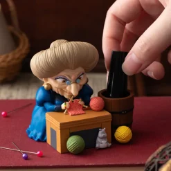 Jewellery Boxes*Maison Ghibli Pencil holder figurine Yubaba knitting - Spirited Away