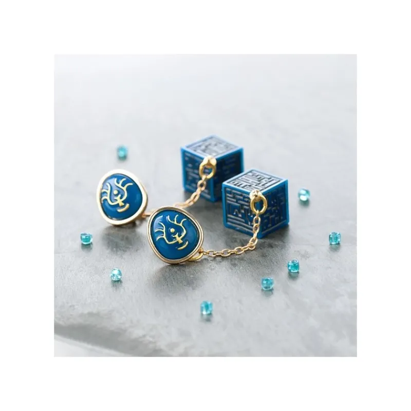 Jewellery*Maison Ghibli Pierced earrings Accessory series Volucite crystal & Keystone - Castl