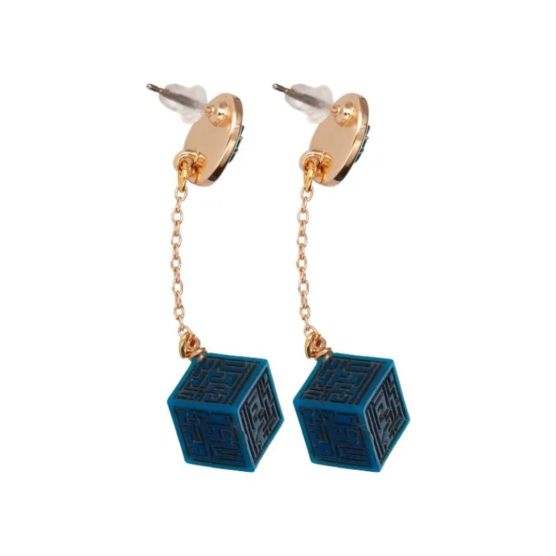 Jewellery*Maison Ghibli Pierced earrings Accessory series Volucite crystal & Keystone - Castl