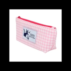 Storage*Maison Ghibli Pink Checkered Pencil case - Kiki's Delivery Service