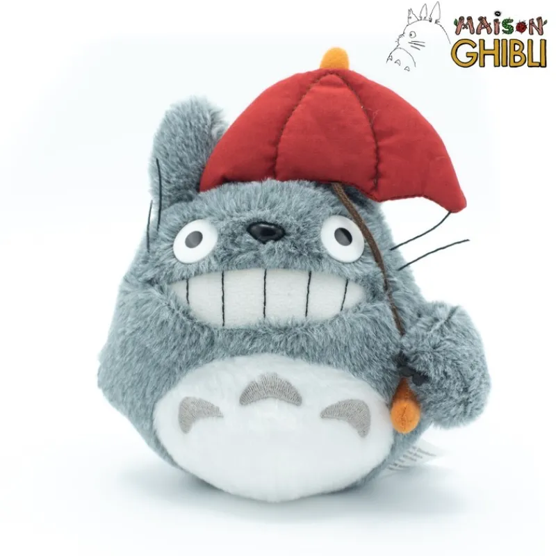 Classic Plush*Maison Ghibli Plush Totoro With Red Umbrella - My Neighbor Totoro