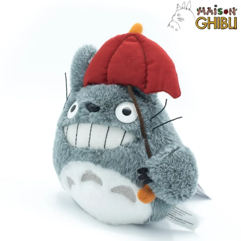 Classic Plush*Maison Ghibli Plush Totoro With Red Umbrella - My Neighbor Totoro