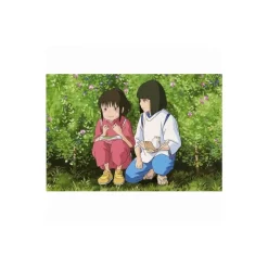 Postcards And Letter Papers*Maison Ghibli Postcard Chihiro & Haku onigiri - Spirited Away
