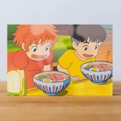 Postcards And Letter Papers*Maison Ghibli Postcard  Ponyo & Sosuke ramen - Ponyo on the Cliff