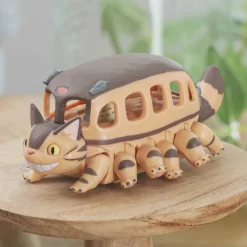 Toys*Maison Ghibli Pull Back Figurine Catbus with Tororo inside - My Neighbor Totoro