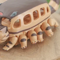 Toys*Maison Ghibli Pull Back Figurine Catbus with Tororo inside - My Neighbor Totoro