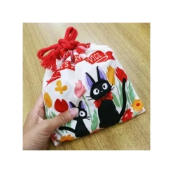 Bags*Maison Ghibli Satchel with lanyard Jiji & kitten 20 x 19 cm - Kiki's Delivery Servi