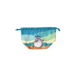 Bags*Maison Ghibli Satchel with ring Totoro under the rain 17 x 26 cm - My Neighbor Toto