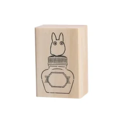 Small Equipment*Maison Ghibli Small Totoro & Ink bottle Wood stamp - My Neighbor Totoro
