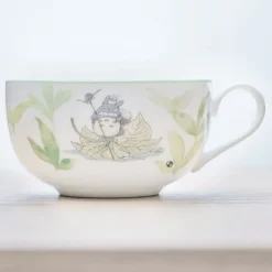 Kitchenware*Maison Ghibli Soup Mug Totoro on a leaf - My Neighbor Totoro