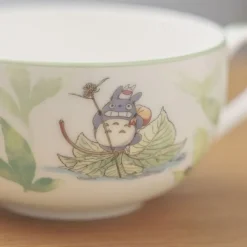 Kitchenware*Maison Ghibli Soup Mug Totoro on a leaf - My Neighbor Totoro