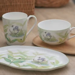 Kitchenware*Maison Ghibli Soup Mug Totoro on a leaf - My Neighbor Totoro