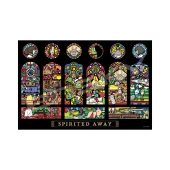 Jigsaw Puzzle*Maison Ghibli Stained glass Puzzle 1000P Aburaya Characters gallery - Spirited Away