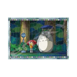 Jigsaw Puzzle*Maison Ghibli Stained glass Puzzle 300P Bus Stop - My Neighbor Totoro