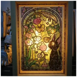 Jigsaw Puzzle*Maison Ghibli Stained glass Puzzle 126P Catbus and sunflowers - My Neighbor Totoro