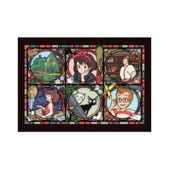 Jigsaw Puzzle*Maison Ghibli Stained glass Puzzle 208P Characters gallery - Kiki’s Delivery Servic