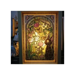 Jigsaw Puzzle*Maison Ghibli Stained glass Puzzle 208P Characters gallery - Porco Rosso