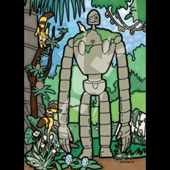 Jigsaw Puzzle*Maison Ghibli Stained glass Puzzle 126P Robot Gardener - Castle in the Sky