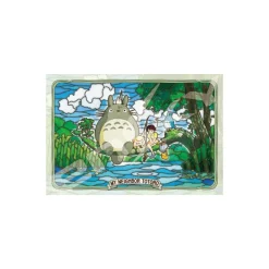 Jigsaw Puzzle*Maison Ghibli Stained glass Puzzle 300P Totoro Fishing - My Neighbor Totoro