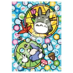 Jigsaw Puzzle*Maison Ghibli Stained glass Puzzle 208P Totoro's happiness - My Neighbor Totoro