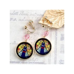 Jewellery*Maison Ghibli STAINED GLASS SERIES - EARRINGS KIKI- KIKI'S DELIVERY