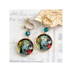 Jewellery*Maison Ghibli STAINED GLASS SERIES - EARRINGS LOUISE&BARON -WHISPER OF THE HEART