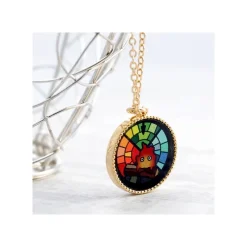 Jewellery*Maison Ghibli STAINED GLASS SERIES - PENDANT CALCIFER-HOWL'S MOVING CASTLE