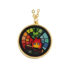 Jewellery*Maison Ghibli STAINED GLASS SERIES - PENDANT CALCIFER-HOWL'S MOVING CASTLE
