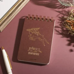 Notebooks And Notepads*Maison Ghibli Stamped ring notebook 11,5×7,2cm Ashitaka & Yakul - Princess Mononoke