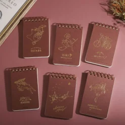 Notebooks And Notepads*Maison Ghibli Stamped ring notebook 11,5×7,2cm Ashitaka & Yakul - Princess Mononoke
