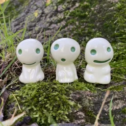 Statues*Maison Ghibli Statue Kodama A & 1 Blind Power Stone  - Princess Mononoke