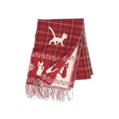 Outfits*Maison Ghibli Stole With Button Jiji Check Pattern - Kiki's Delivery Service