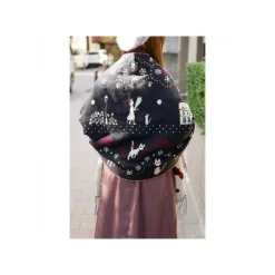 Outfits*Maison Ghibli STOLE WITH BUTTON KIKI SNOWING CITY - KIKI’S DELIVERY SERVICE