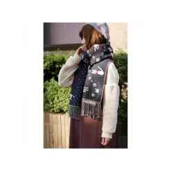 Outfits*Maison Ghibli STOLE WITH BUTTON KIKI SNOWING CITY - KIKI’S DELIVERY SERVICE