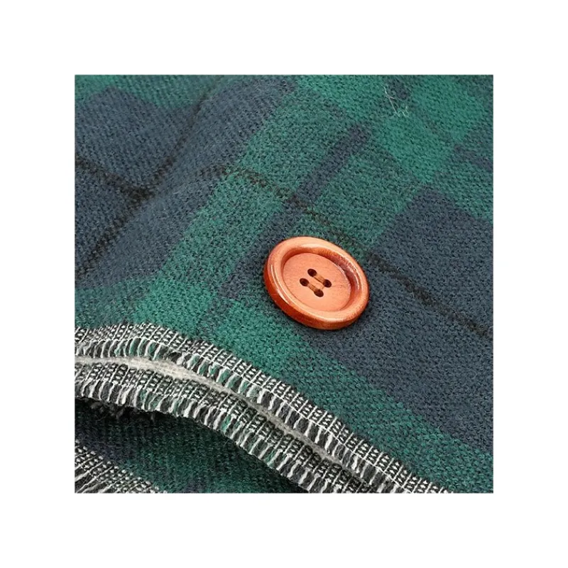 Outfits*Maison Ghibli Stole With Button Totoro Check Pattern - My Neighbor Tororo