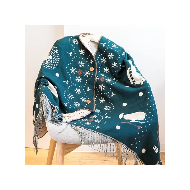 Outfits*Maison Ghibli STOLE WITH BUTTON WALKING IN SNOW - MY NEIGHBOR TOTORO