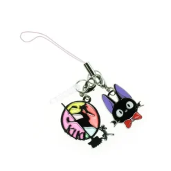 Straps*Maison Ghibli Strap Stained Glass Style Jiji Silver - Kiki's Delivery Service