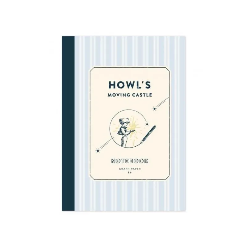 Notebooks And Notepads*Maison Ghibli Stripes Notebook 12,8 X 18,2 cm - Howl's Moving Castle