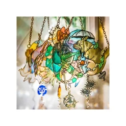 Décoration*Maison Ghibli Sun catcher Stained glass Sheeta & Pazu - Castle in the Sky