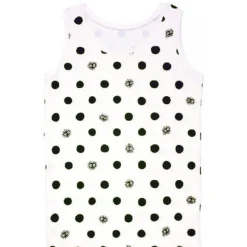 Outfits*Maison Ghibli TANK TOP TOTORO KUROSUKE WHITE DOTS (WOMEN)-MY NEIGHBOR TOTORO