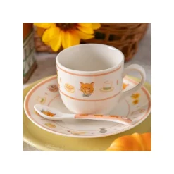 Kitchenware*Maison Ghibli Tea time & Cat Plate - The Cat Returns