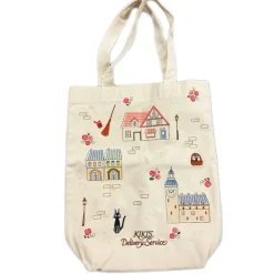 Bags*Maison Ghibli Tote bag with patch Kiki’s town  - Kiki's Delivery Service