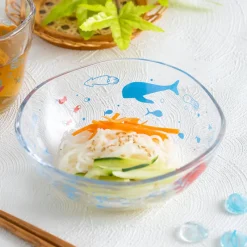 Kitchenware*Maison Ghibli Transparent bowl 13cm Ponyo under the sea - Ponyo on the Cliff