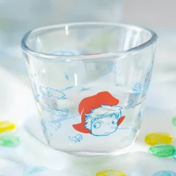 Kitchenware*Maison Ghibli Transparent Glass Ponyo under the sea - Ponyo on the Cliff