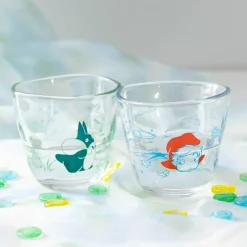 Kitchenware*Maison Ghibli Transparent Glass Ponyo under the sea - Ponyo on the Cliff