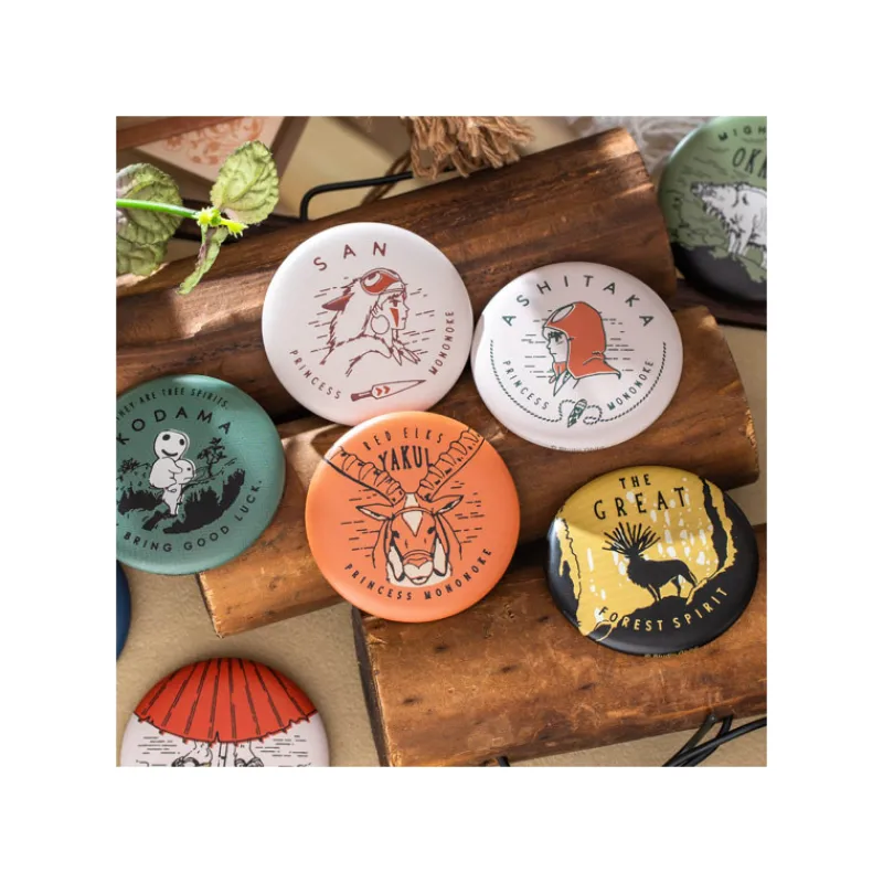 Badges*Maison Ghibli Vintage Badge Collection 10 PCS - Princess Mononoke